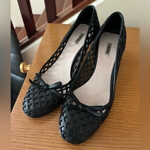 Miu Miu leather kitten heels